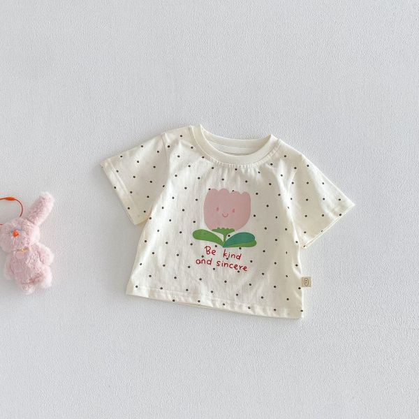 滿印點點兔兔短tee 