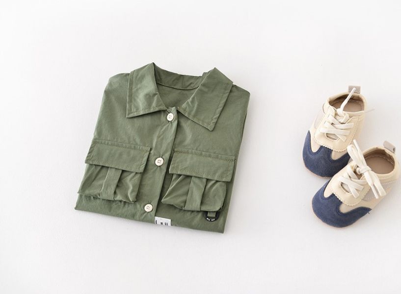 薄款男寶工裝休閒服 