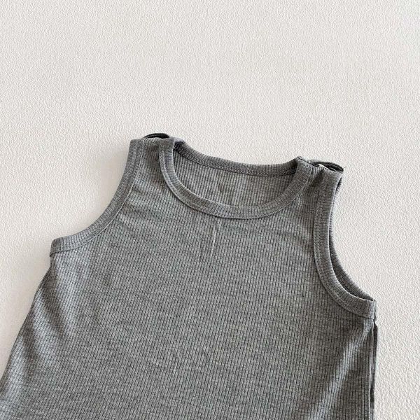 灰色黑豹紋吊帶褲套裝 