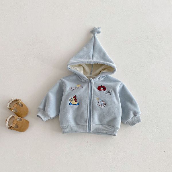 小狗星星保暖連帽外套 