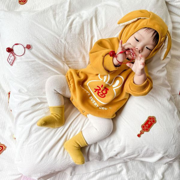 賀年寶寶！恭喜發財包屁｜附帽 