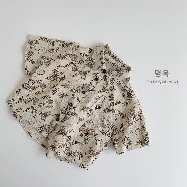 乾燥樹葉日系短衫 