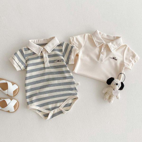 胸前帥氣字母POLO領包屁 