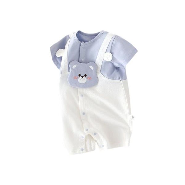 耳朵吊帶小熊連身衣 