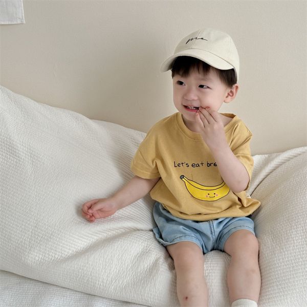手繪香蕉短tee 