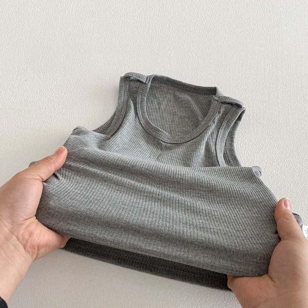 灰色黑豹紋吊帶褲套裝 