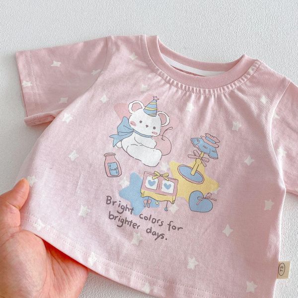 滿印點點兔兔短tee 