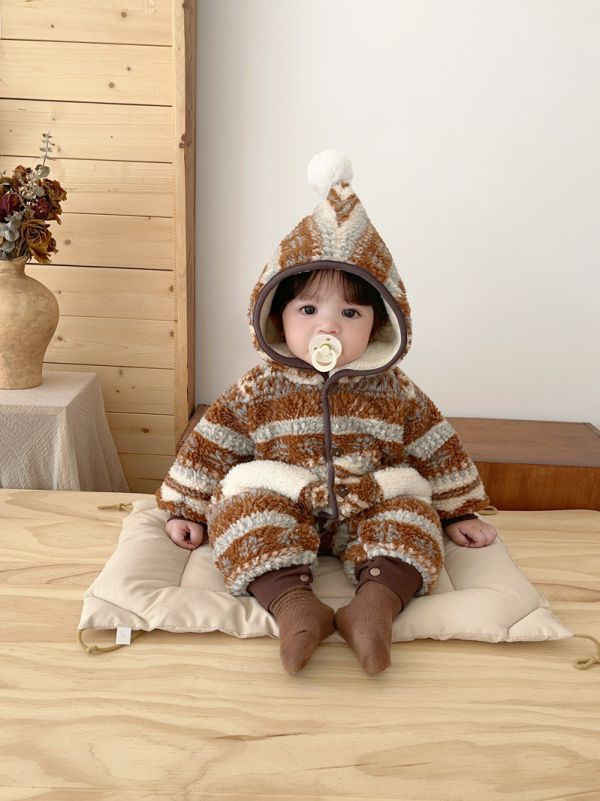 【現貨】可可精靈口袋連身衣 