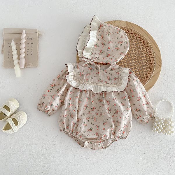 滿月公主花束包屁｜附帽 