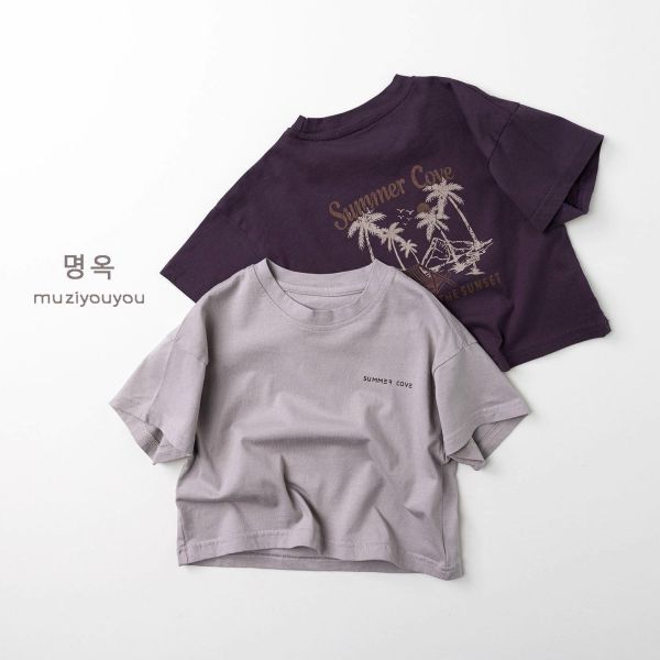 背後夏天感休閒上衣 