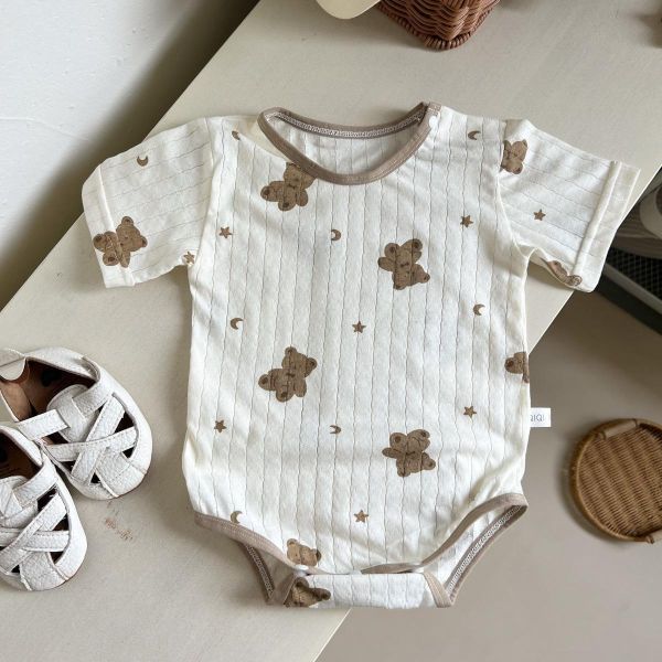 可愛好療癒款滾邊包屁 