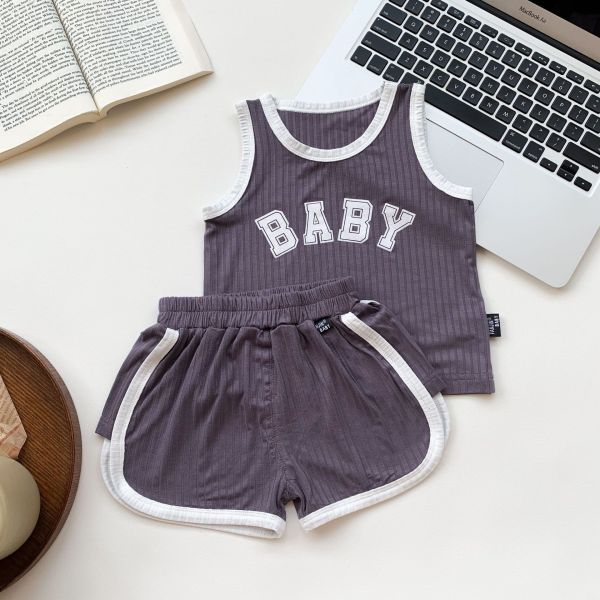 BABY休閒無袖套裝 