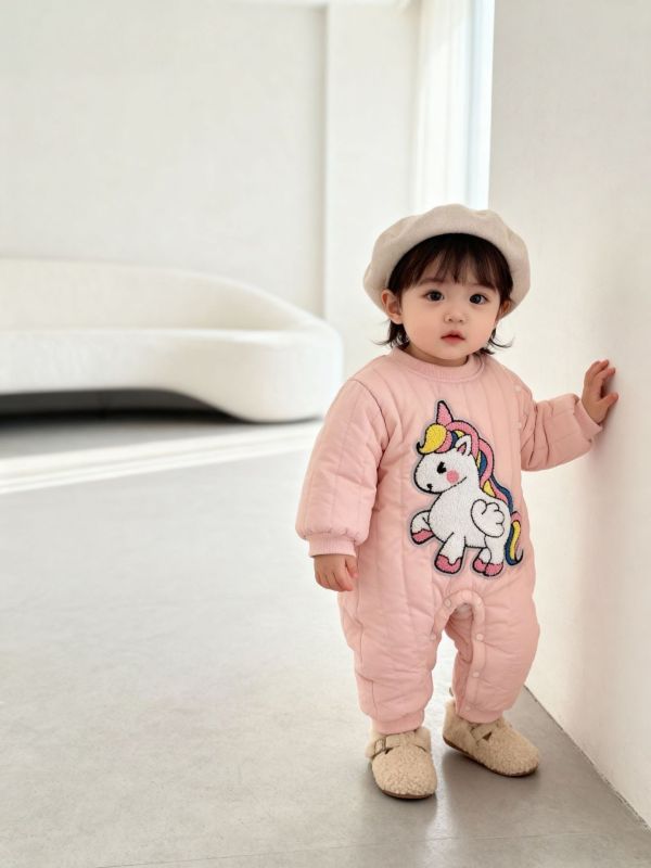 暖冬小飛馬鋪棉連身衣 