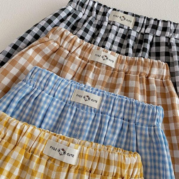 經典小格紋好好搭褲 