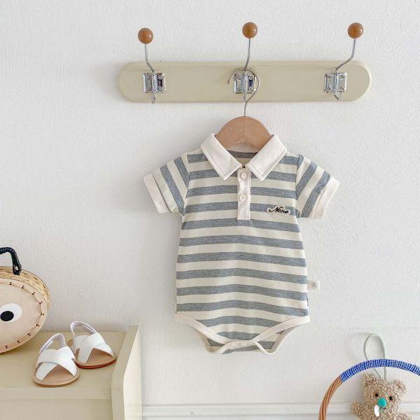 胸前帥氣字母POLO領包屁 