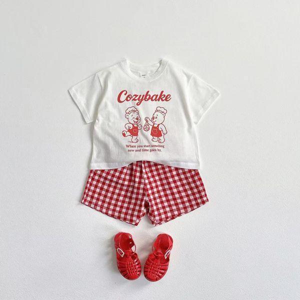 小烘焙師格紋套裝 