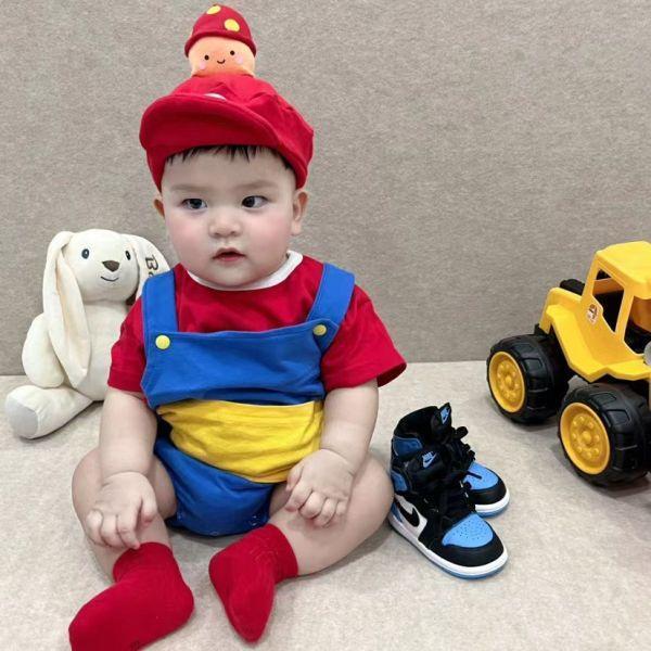 可愛香菇兄弟短袖三件組 