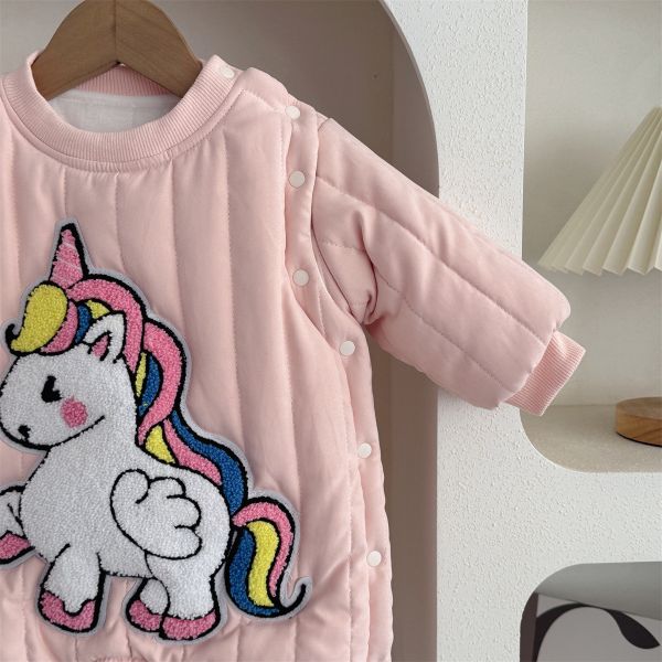 暖冬小飛馬鋪棉連身衣 