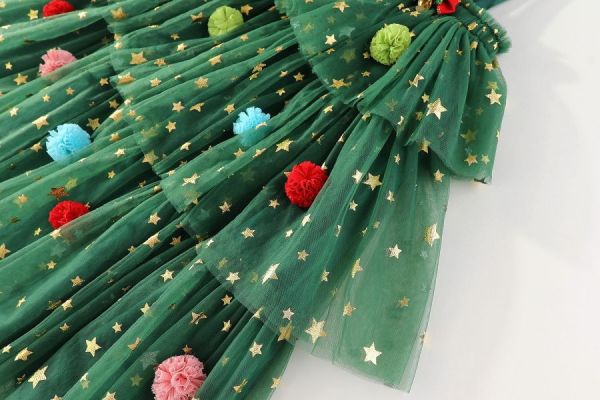 美美節日款！聖誕樹網紗蛋糕裙 