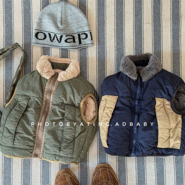 剛剛好溫度拼色鋪棉背心 