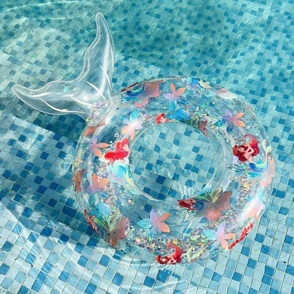 小美人魚亮片泳圈 