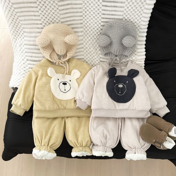小熊兄弟厚絨套裝 
