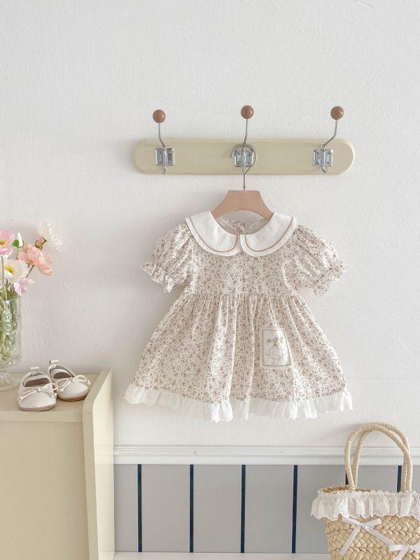 夢幻娃娃領碎花洋裝 