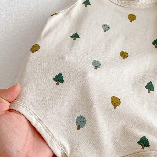 可愛小森林無袖包屁 