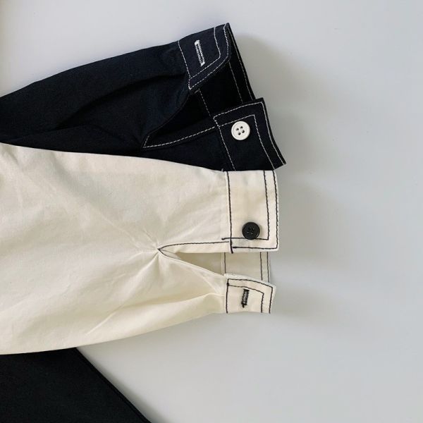 小大人感明顯工裝襯衫 