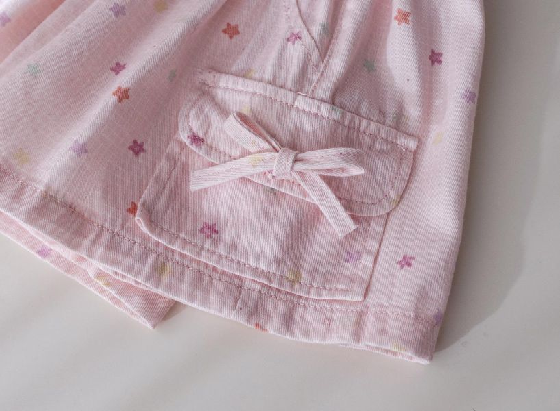 彩色波點雙口袋短褲 