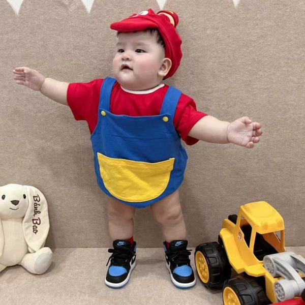 可愛香菇兄弟短袖三件組 