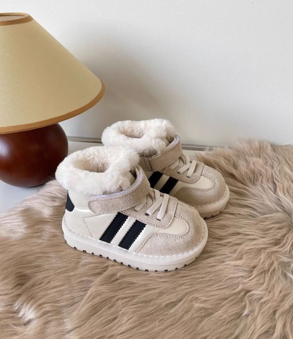 雙線絨暖運動雪靴 