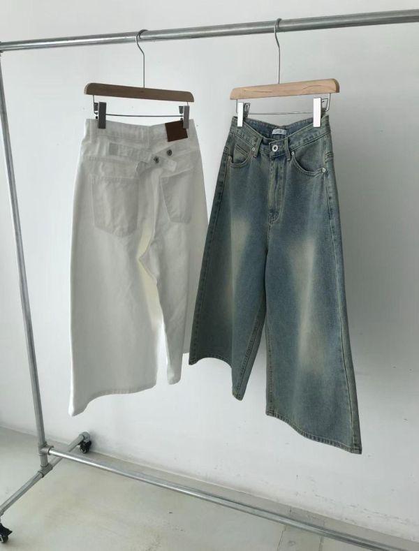 JP17 Tailor粉必收 隨便搭都時髦七分牛仔褲(水洗藍，S/M) 