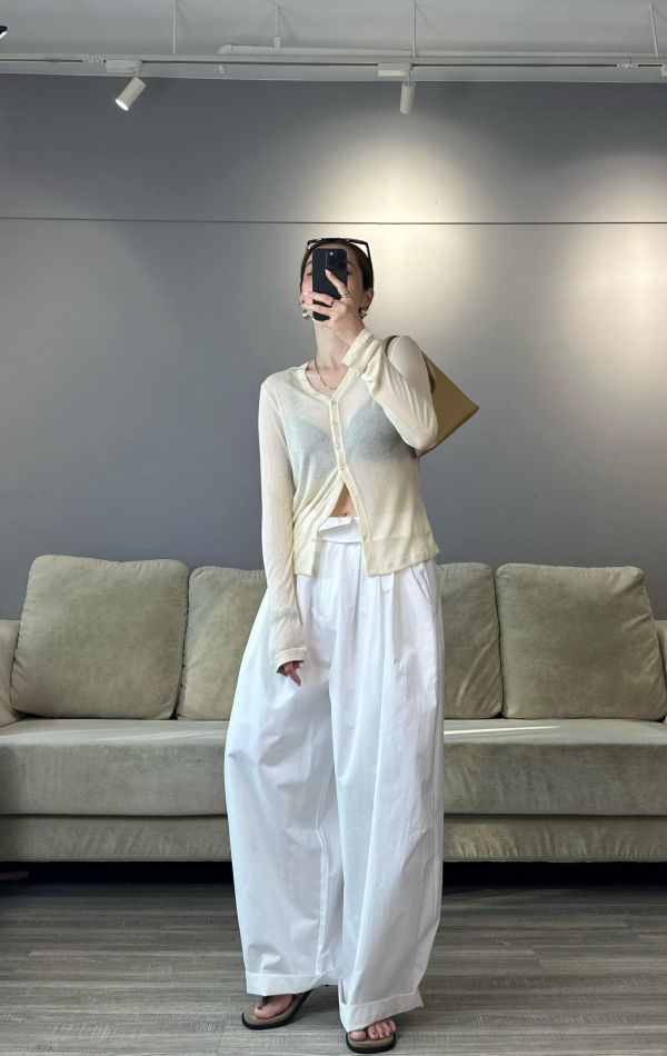 J11 許願上架 小設計透透防曬天絲開襟衫(黃色賣場) 