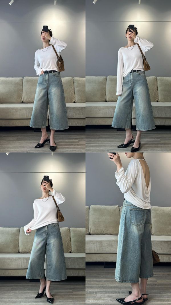 J07 版型完美 辣的剛剛好垂墜露背T(白) 