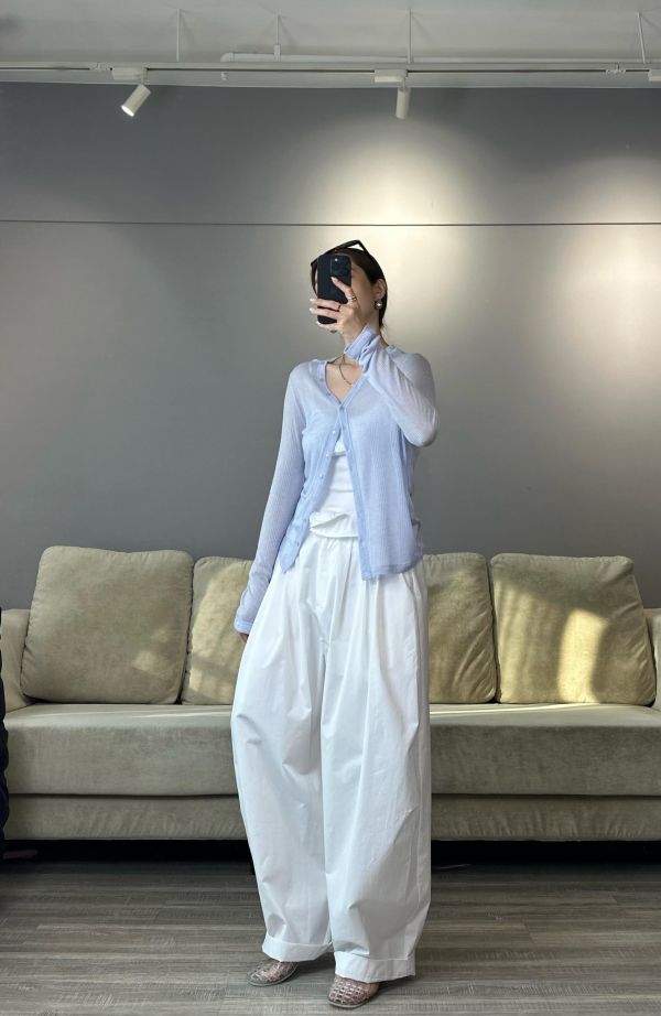 J11 【包色賣場】小設計透透防曬天絲開襟衫(多色) 