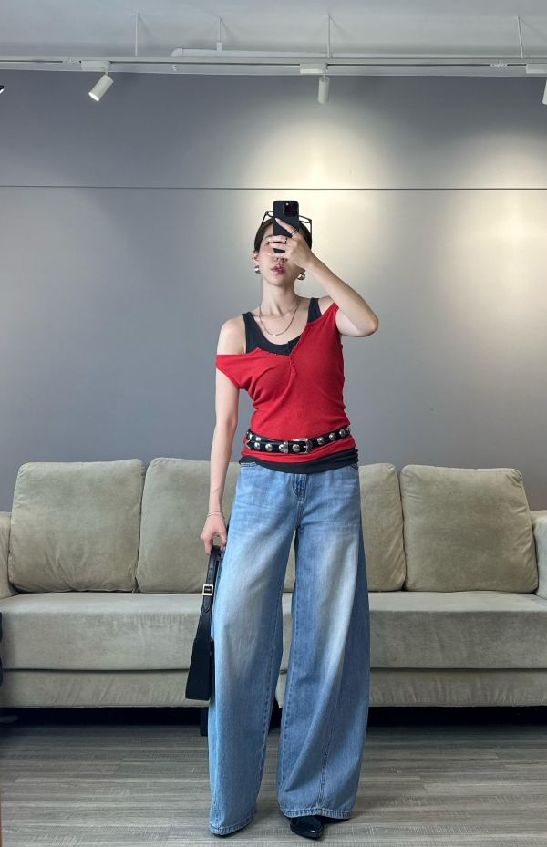 J12 單穿疊搭都漂亮 彈性前釦天絲棉背心(碳灰) 