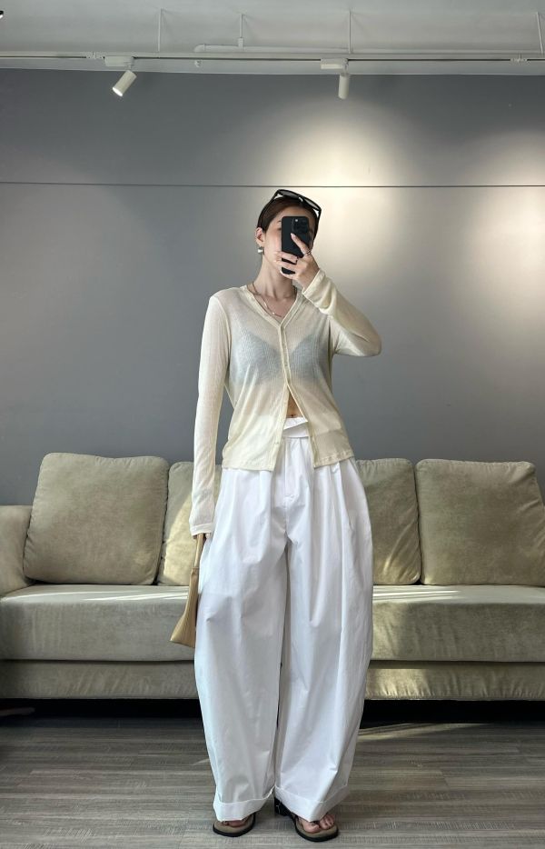 J11 【包色賣場】小設計透透防曬天絲開襟衫(多色) 