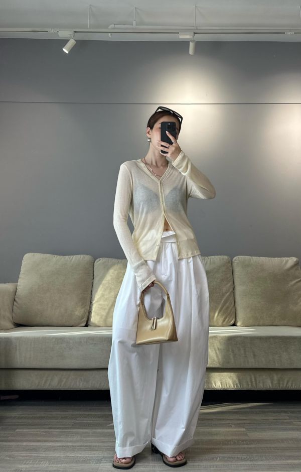 J11 許願上架 小設計透透防曬天絲開襟衫(黃色賣場) 