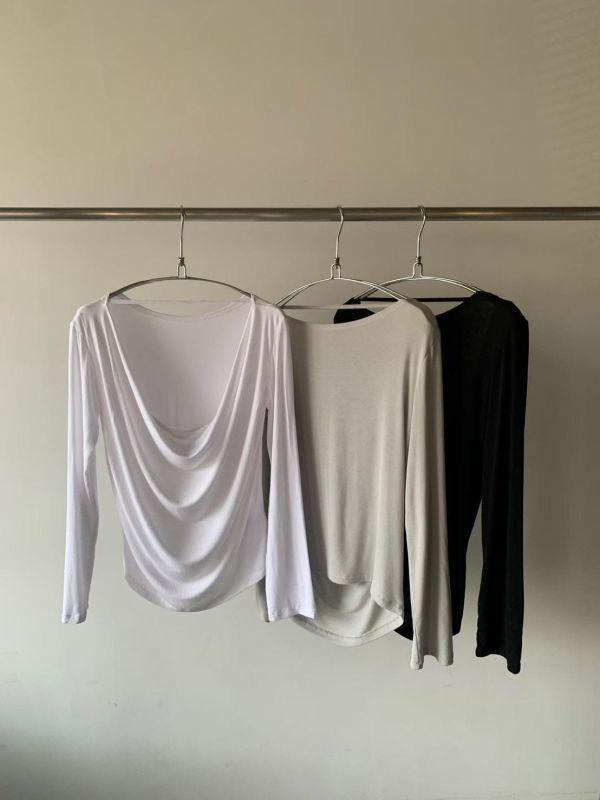 J07 版型完美 辣的剛剛好垂墜露背T(灰綠) 