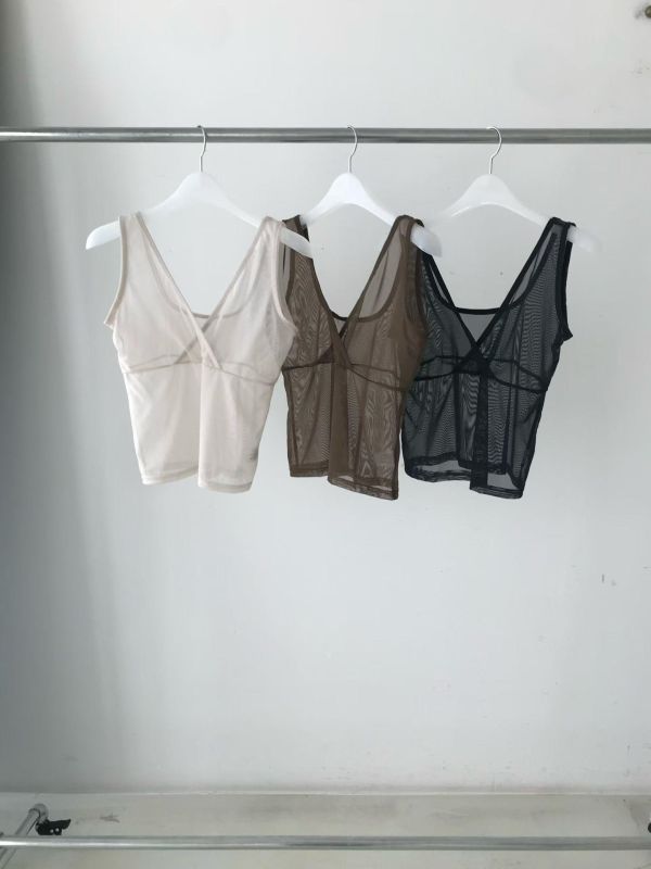 J01 搭配好幫手 彈性紗背心(灰黑/咖) 