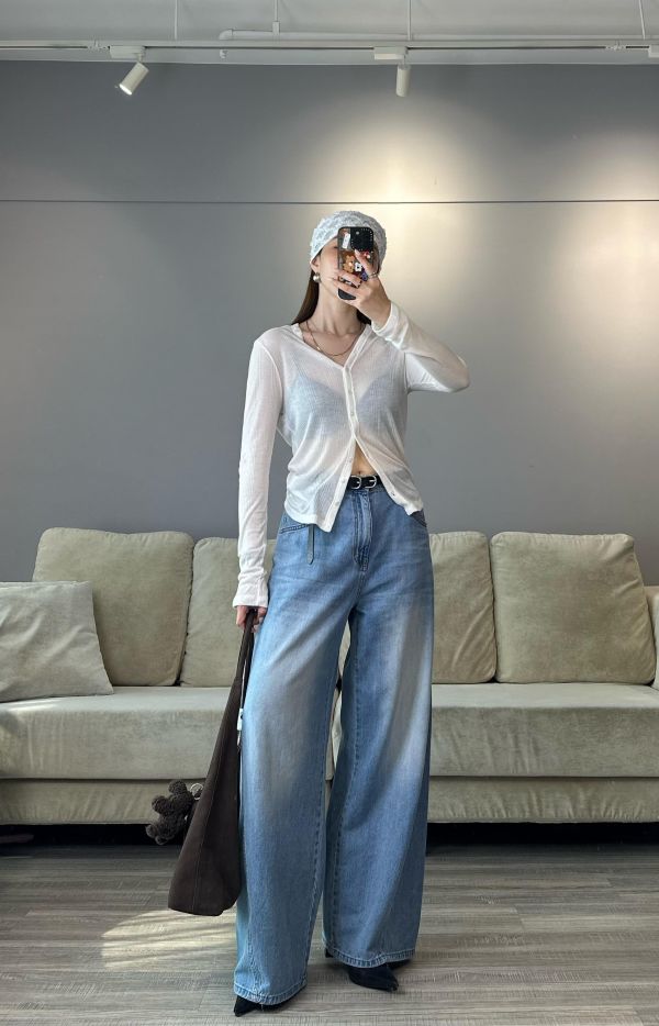 J11 許願上架 小設計透透防曬天絲開襟衫(白色賣場) 