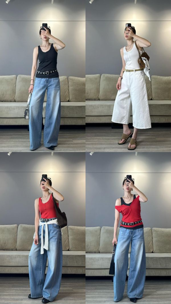 J12 【包色賣場】單穿疊搭都漂亮 彈性前釦天絲棉背心(白/紅/碳灰) 