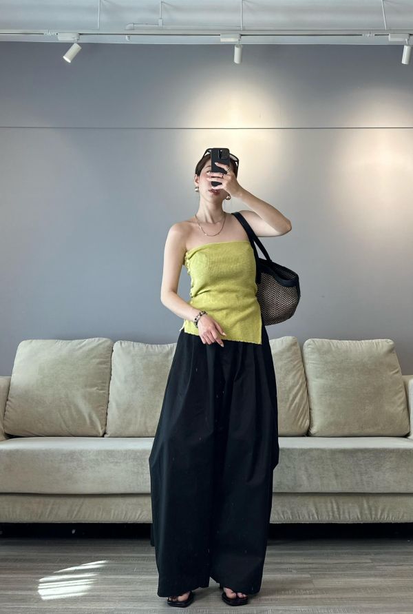 J04 一衣多穿 時髦雙側釦針織衫(檸檬黃) 