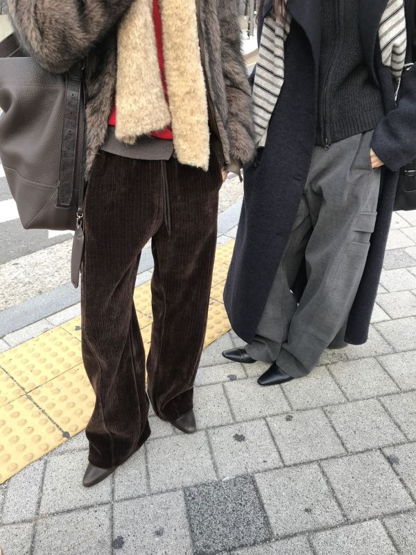 G05 超值必收 百搭瘦瘦細絨褲(咖，腰圍鬆緊，內加絨） 