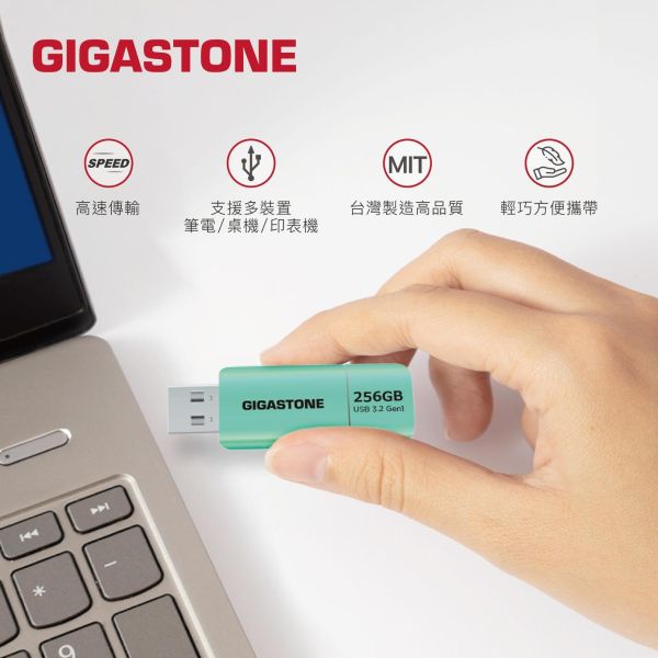 GIGASTONE USB3.2 三色極簡隨身碟 256GB/128G/64G/32G｜最高120MB/s / MIT台灣製造/ 保固5年 GIGASTONE 三色隨身碟 USB3.2 UD-3202｜512GB/256GB/128GB 高速款 最高120MB/s MIT台灣製造