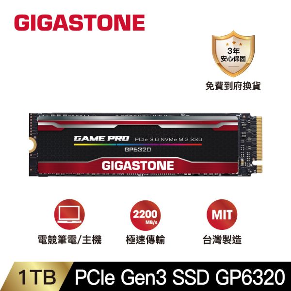 PCle Gen3 SSD GP6320 1TB PCle Gen3 SSD GP6320 1TB