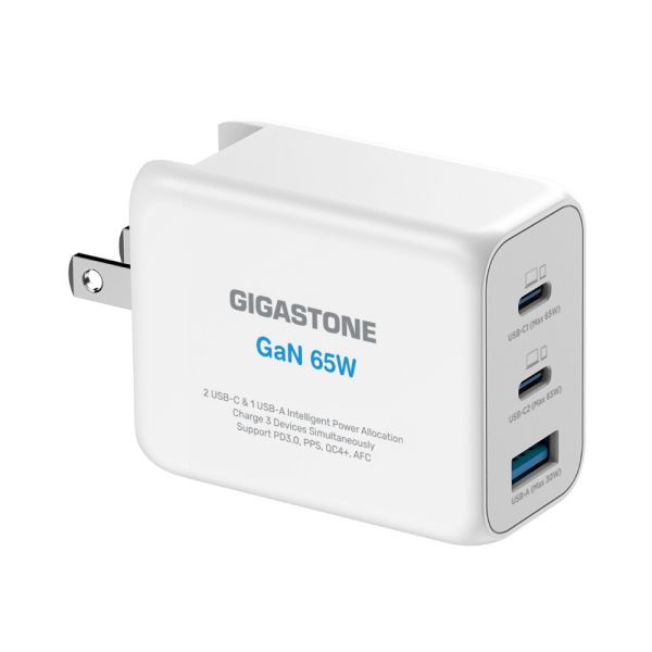 PD-7650NW GaN 65W氮化鎵Type-C三孔急速快充充電器 PD-7650NW GaN 65W 氮化鎵 Type-C 三孔 急速 快充 充電器
充電頭