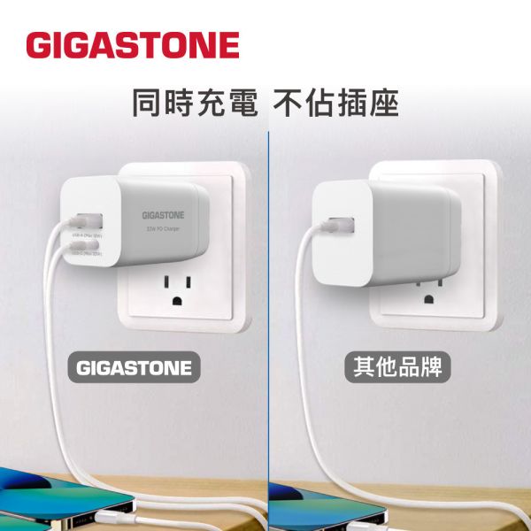 GIGASTONE 33W Type-C PD 快充頭｜適用 iPhone/iPad/三星/華為/華碩等 Type-C 裝置｜1年保固 Gigastone PD-6330W, PD-6330W ,CL-7600W,CC-7600, PD3.0, QC3.0, PD3.0/QC3.0, 輕巧, 支援蘋果快充, FCC, BSMI,iPhone14