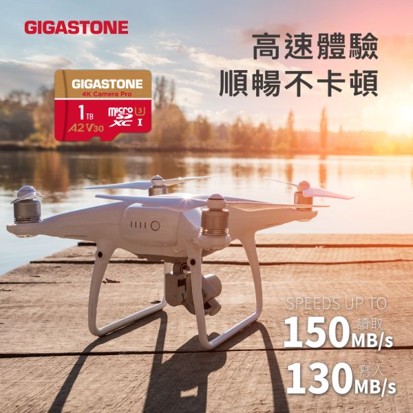 GIGASTONE 4K 攝影高速記憶卡 Camera Pro A2 V30 U3 microSD UHS-I｜五年資料救援系列，適用 GoPro 運動相機, DJI 空拍機，附SD轉接卡 GIGASTONE 4K 攝影高速記憶卡 Camera Pro A2 V30 U3 microSD UHS-I 1TB/512GB/256GB/128GB/64GB/32GB｜五年資料救援系列,適用 GoPro 運動相機, DJI 空拍機,附SD轉接卡